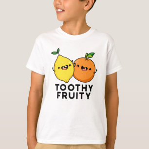 Toothy Fruity Grappig Fruit Pun T-shirt