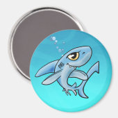 Toothy Grin Cartoon Shark Magneet (Voorkant / Achterkant)