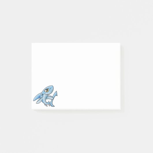 Toothy Grin Cartoon Shark Post-it® Notes (Voorkant)