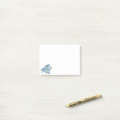 Toothy Grin Cartoon Shark Post-it® Notes (Op bureau)