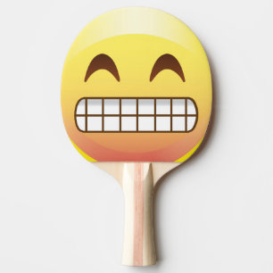 Toothy Grin Taunting Emoji Smile Face Paddle Tafeltennisbatje
