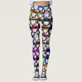 Toothy Grinning Happy Faces Leggings (Voorkant)