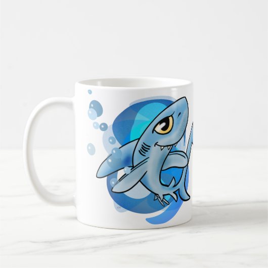 Toothy Grinning Shark Koffiemok (Links)
