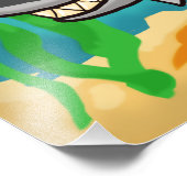 Toothy Shark Foto Afdruk (Hoek)