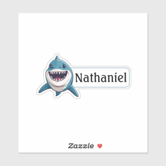 Toothy Shark ID Sticker (Vel)