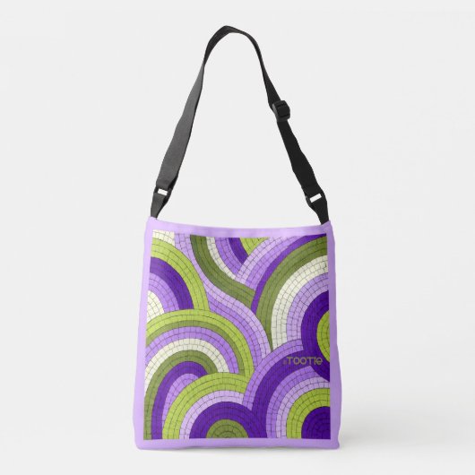 TOOTie-Canvas tas. Crossbody Tas (Achterkant)