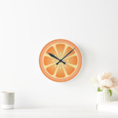 Tootie Fruity Oranje Clock Ronde Klok (Huis)