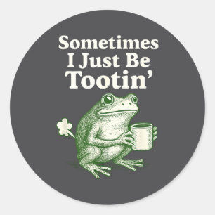 tootin Ik Kwikker Soms Magie Ronde Sticker