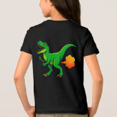 Tootin' T-Rex Grappige Dino Scheet Tri-Blend Shirt (Achterkant)