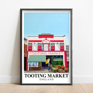 Tooting-afdruk - Tooting Market Kunst - Tooting Lo Poster