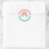 Tootsie Fruity Rainbow-Sticker Ronde Sticker (Tas)