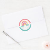 Tootsie Fruity Rainbow-Sticker Ronde Sticker (Envelop)