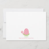 Tootsie Turtle Birthday Invitation-1 Kaart (Achterkant)