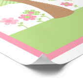 Tootsie Turtle Wall Print roze (Hoek)