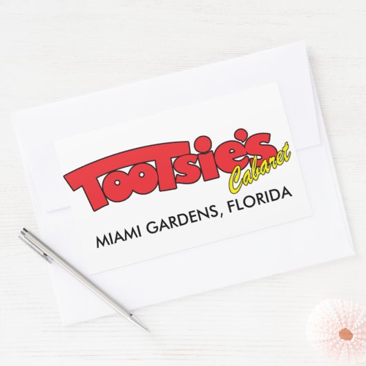 Tootsies Cabaret Rechthoekige Sticker (Envelop)