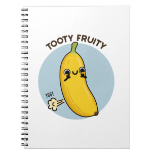 Tooty Fruitige Grappige Banaan Fruit Grap Notitieboek