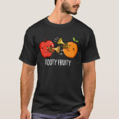 Tooty Fruity Fruit Musician Pun Dark BG T-shirt (Voorkant)