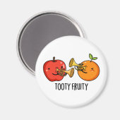 Tooty Fruity Fruit Musician Pun Magneet (Voorkant / Achterkant)