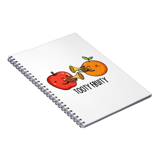 Tooty Fruity Fruit Musician Pun Notitieboek (Rechterzijde)