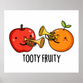 Tooty Fruity Fruit Musician Pun Poster (Voorkant)
