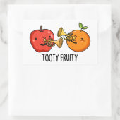 Tooty Fruity Fruit Musician Pun Rechthoekige Sticker (Tas)