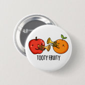 Tooty Fruity Fruit Musician Pun Ronde Button 5,7 Cm (Voorkant /achterkant)