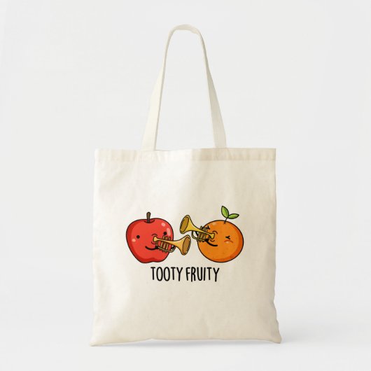 Tooty Fruity Fruit Musician Pun Tote Bag (Voorkant)
