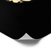 Tooty Fruity Funny Banana Fruit Pun Dark BG Poster (Hoek)