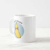 Tooty Fruity Funny Banana Fruit Pun Koffiemok (Voorkant links)
