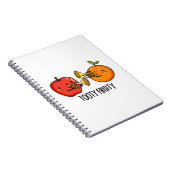 Tooty Fruity Grappige Fruit Muzikant Woordspeling Notitieboek (Rechterzijde)