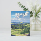 Toowoomba Australië Travel Art Vintage Briefkaart (Staand voorkant)