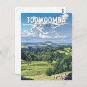 Toowoomba Australië Travel Art Vintage Briefkaart (Voorkant / Achterkant)