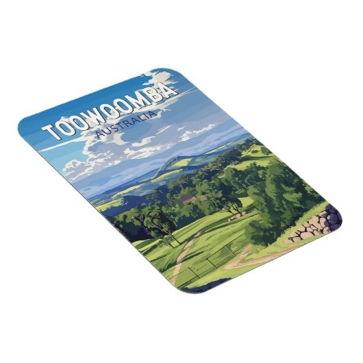 Toowoomba Australië Travel Art Vintage Magneet (Rechterzijde)