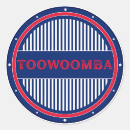 Toowoomba City Pride Emblem – Australian Identity Ronde Sticker