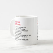 Top10 Redenen Waarom Ik Verdrietig Ben Dat Je Wegg Koffiemok (Voorkant links)