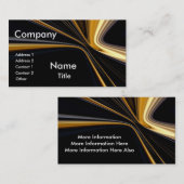 Top 10! Gold op zwarte Visitekaartjes (Voorkant / Achterkant)