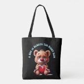 Top 10 knuffelige teddyberen tote bag (Achterkant)