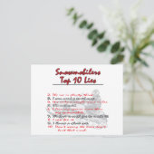 top-10-on-Black-png Briefkaart (Staand voorkant)
