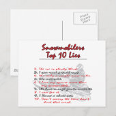 top-10-on-Black-png Briefkaart (Voorkant / Achterkant)