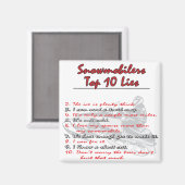 top-10-on-Black-png Magneet (Voorkant / Achterkant)