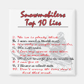 top-10-on-Black-png Magneet (Voorkant)