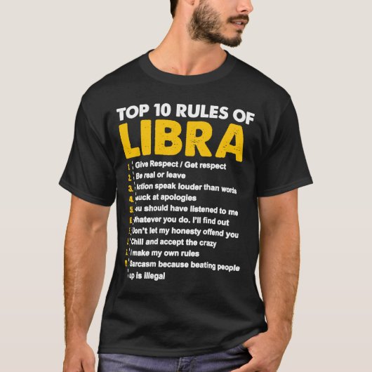 Top 10 Rules Libra Horoscope Birthday (Voorkant)
