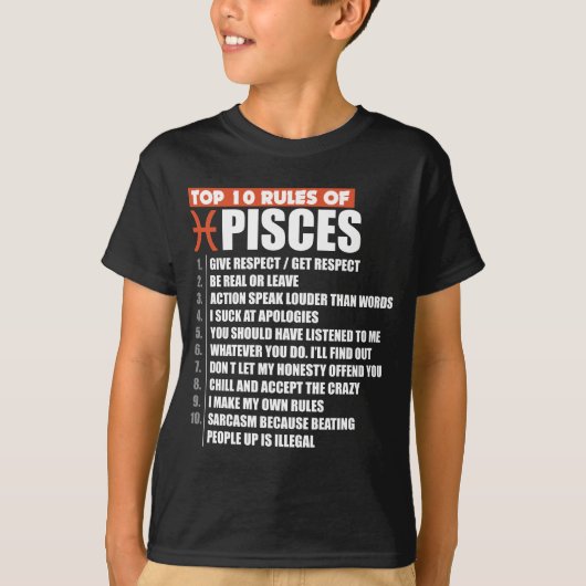 Top 10 Rules of Pisces zodiac gift horoscope (Voorkant)