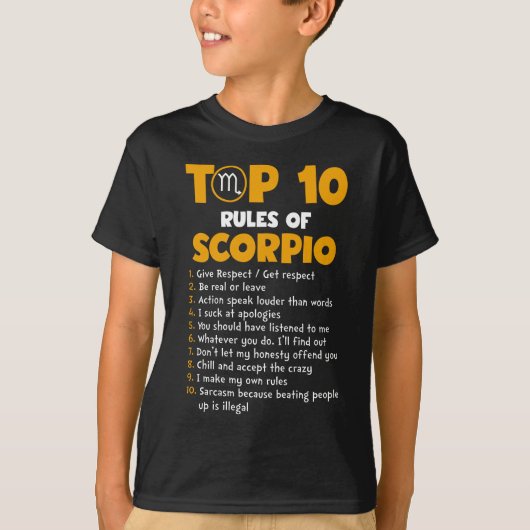 Top 10 Rules of Scorpio Birthday Gifts (Voorkant)