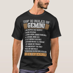 Top 10 van Gemini Zodiac geeft respect