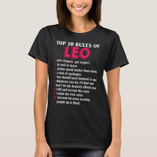 Top 10 van Leo Zodiac Sign (Voorkant)