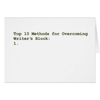 Top 10 van methoden voor het overwinnen van schrij