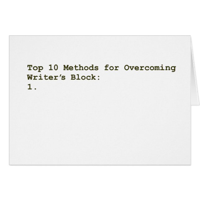 Top 10 van methoden voor het overwinnen van schrij (Voorkant Horizontaal)