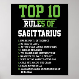 Top 10 van Sagittarius Birthday Horoscope Poster