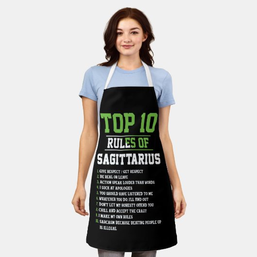 Top 10 van Sagittarius Birthday Horoscope Schort (Gedragen)